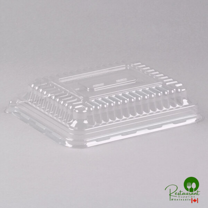 Fineline 9293-L Flairware Clear PET Plastic Serving Tray Dome Tray Lid - 48/Case