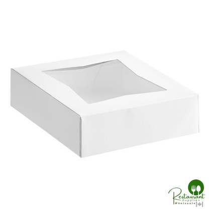 Southern Champion 8" x 8" x 2 1/2" White Window Pie / Bakery Box - 200/Case