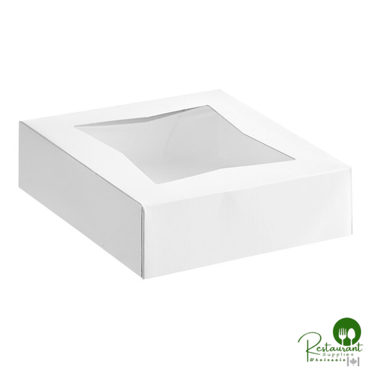 Southern Champion 8" x 8" x 2 1/2" White Window Pie / Bakery Box - 200/Case