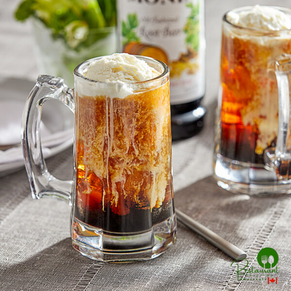 Monin Premium Old Fashioned Root Beer Flavoring Syrup 1 Liter - 4/Case