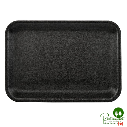 CKF 87803 (#2S) Black Foam Meat Tray 8 1/4" x 5 3/4" x 1/2" - 500/Case