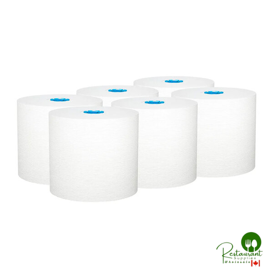 Kleenex® White 1-Ply Hard Roll Paper Towel Roll, 700' / Roll - 6/Case