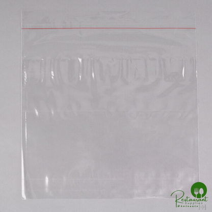 LK Packaging Plastic Lip and Tape Resealable Sandwich Bag 10" x 8" - 1,000/Case