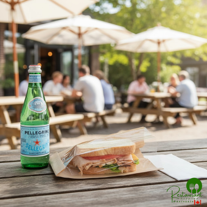 Bagcraft Packaging 300094 5 3/4" x 2 3/4" x 9 1/2" Dubl-View® ToGo! Kraft Large Window Sandwich / Bakery Bag - 500/Case