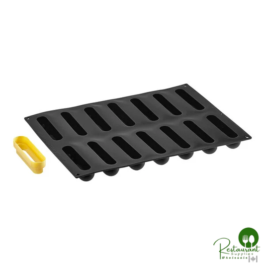 Pavoni Pavoflex 14 Compartment Comfy Silicone Baking Mold PX4351S - 5 1/16" x 1 3/16" x 1 1/8" Cavities