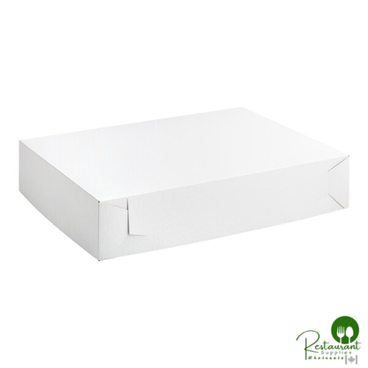Champion 19 1/2" x 14" x 4" White Half Sheet Cake / Bakery Box - 100/Case