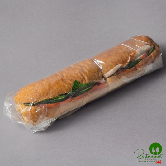 LK Packaging 18" x 18" BOPP Clear Deli Sandwich Wrap - 1,000/Case