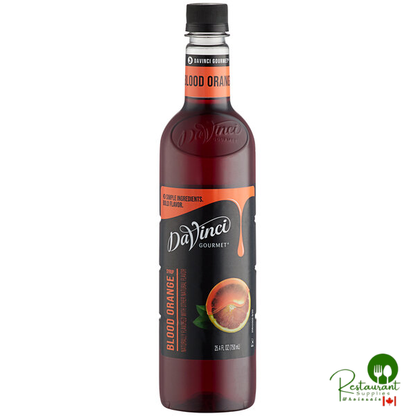 DaVinci Gourmet Classic Blood Orange Flavoring Syrup 750 mL - 4/Case