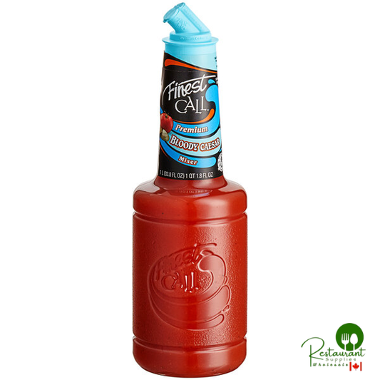 Finest Call 1 Liter Premium Bloody Caesar Mix - 12/Case