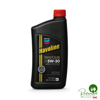 CHEVRON HAVOLINE SYNTHETIC BLEND 5W30 – CASE OF 12 – 1 QUART BOTTLES