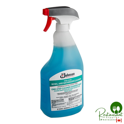 SC Johnson Professional® 680057 1 Qt. Non-Acid Toilet Bowl and Bathroom Cleaner - 12/Case