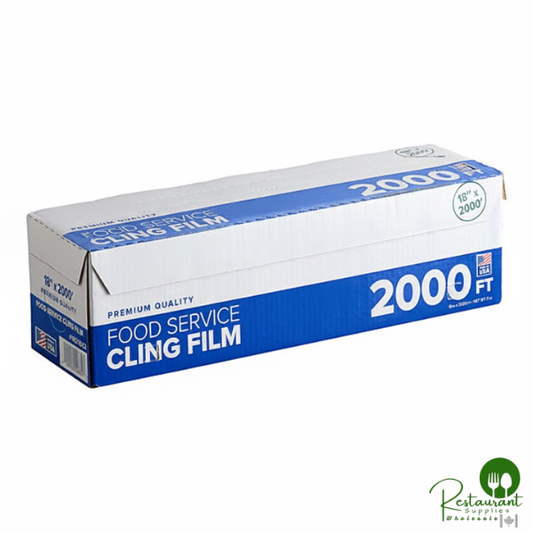 Foodservice Film with Serrated Cutter 18" x 2000' By Prime
