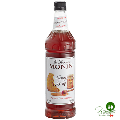 Monin Premium Honey Syrup 1 Liter - 4/Case