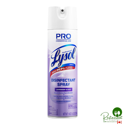 Lysol RAC89097CT 19 oz. Lavender Scent Disinfectant Spray - 12/Case