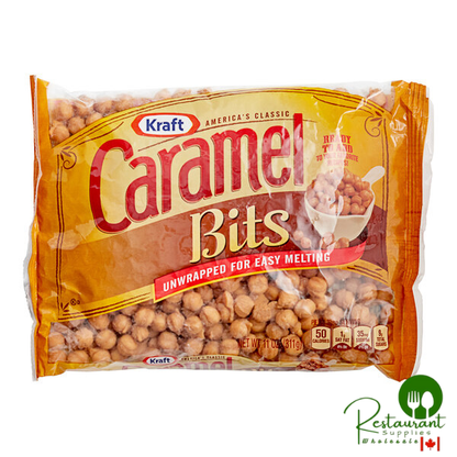 Kraft Caramel Bits Topping 11 oz. - 10/Case