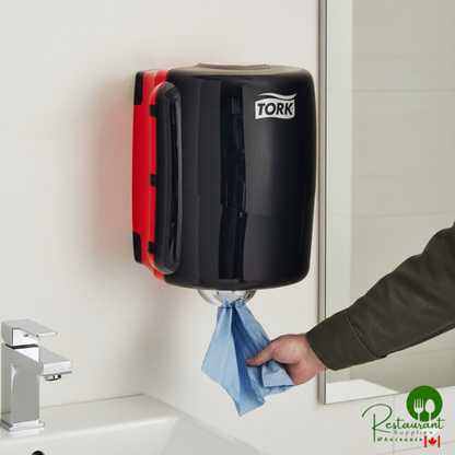 Tork Performance 653028 Red / Smoke Maxi Center Pull Wiper Dispenser W2