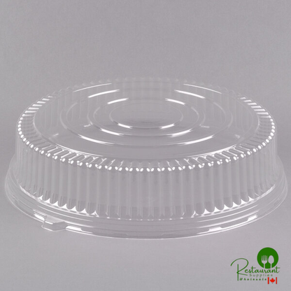 Fineline Platter Pleasers 9801-L 18" Clear PET Plastic Round High Dome Lid - 25/Case