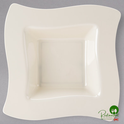 Fineline Wavetrends 112-BO Bone / Ivory Plastic Bowl 12 oz. - 120/Case
