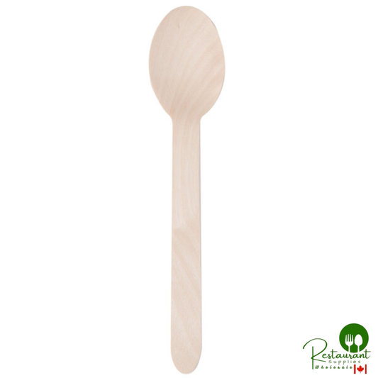 Eco-gecko Heavy Weight Disposable Wooden Spoon - 6,000/Case