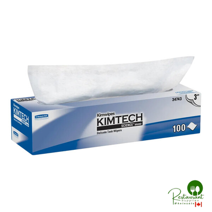 Kimtech® Kimwipes 12 3/8" x 11 3/16" 3-Ply Delicate Task Wiper - 1,500/Case