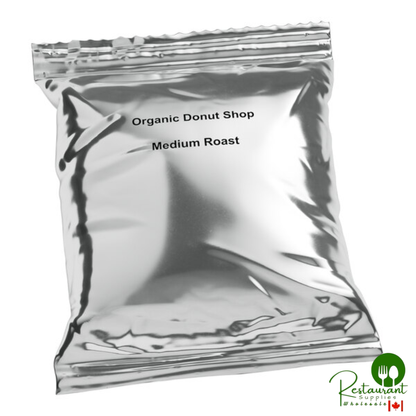 Crown Beverages Organic Donut Shop Coffee Packet 2.5 oz. - 24/Case