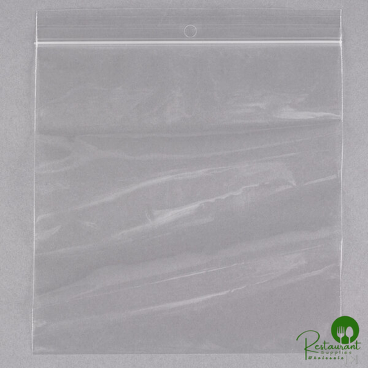 LK Packaging Plastic Food Bag 6" x 6 Seal Top with Hang Hole - 1,000/Box