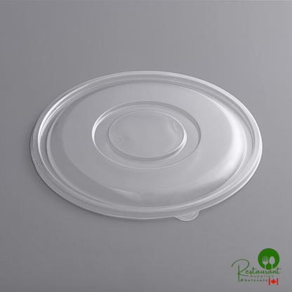 Clear PET Plastic Flat Lid for 320 oz. Round Bowls By Prime - 25/Case