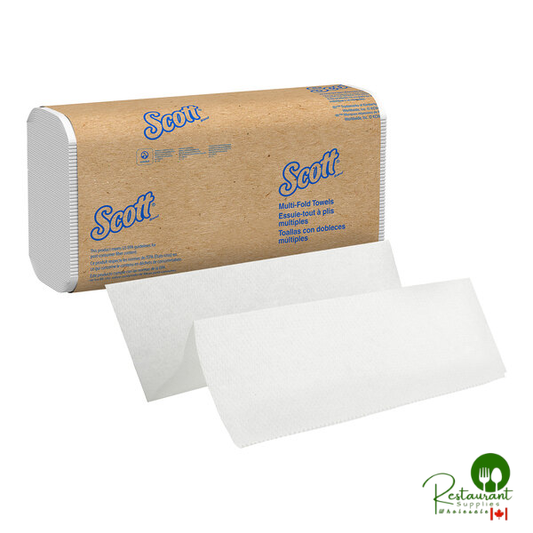 Scott® 9 3/8" x 8" 1-Ply White Multi-Fold Paper Towel - 4,000/Case