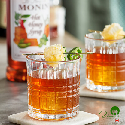 Monin Premium Hot Honey Flavoring Syrup 1 Liter - 4/Case