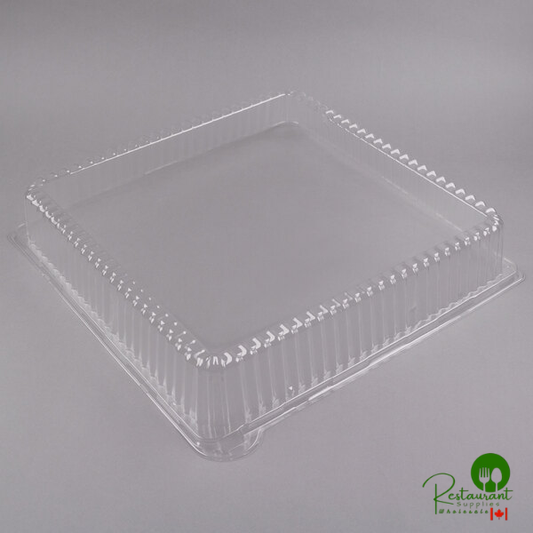 Fineline DDSQ1818.L Platter Pleasers 18" x 18" Clear Plastic Square Dome Lid - 40/Case