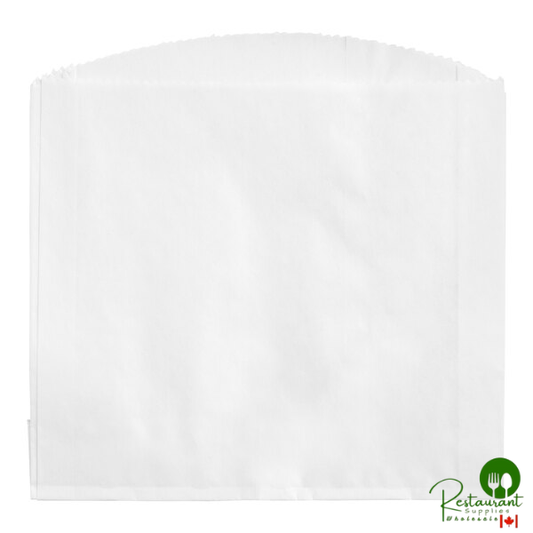 Bagcraft 5" x 1" x 4 1/2" White Grease-Resistant French Fry Bag - 2,000/Case