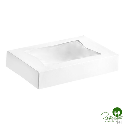 Southern Champion 12" x 8" x 2 1/2" White Automatic Window Donut / Bakery Box - 200/Case