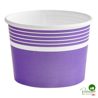 12 oz. Purple Paper Frozen Yogurt / Food Cup By Prime - 1,000/Case