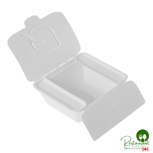 Eco-Products Vanguard Folia 35 oz. Compostable Fiber Lid Container - 300/Case