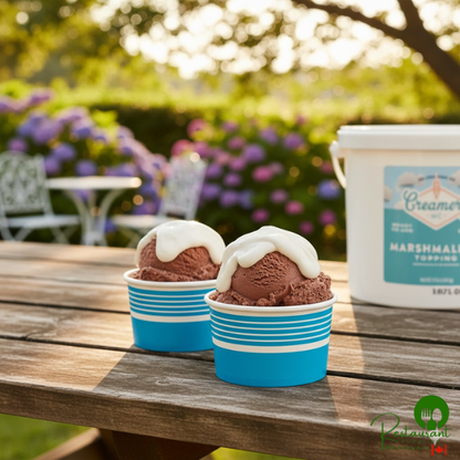 Creamery Ave. Ready-to-Use Marshmallow Dessert / Sundae Topping 11 lb. - 2/Case