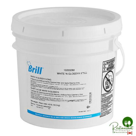 Brill White 'n Glossy Donut Dip Icing 43 lb.