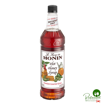Monin Premium Hot Honey Flavoring Syrup 1 Liter - 4/Case