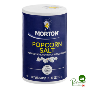 Morton Popcorn Salt 26 oz. - 24/Case