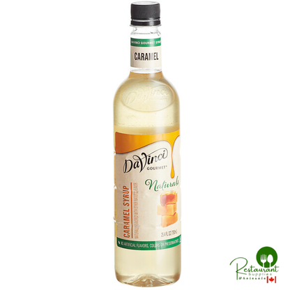 DaVinci Gourmet All-Natural Caramel Flavoring Syrup 750 mL - 4/Case