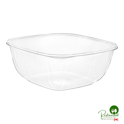 160 oz. Clear PET Plastic Square Catering / Serving Bowl By Prime - 50/Case