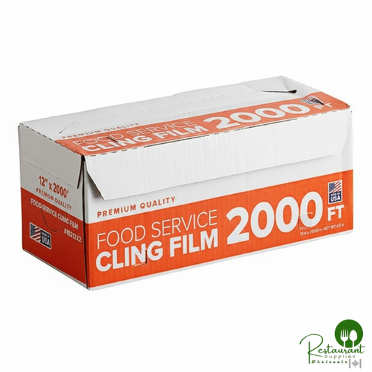 12" x 2000' Foodservice Film with Serrated Cutter By Prime