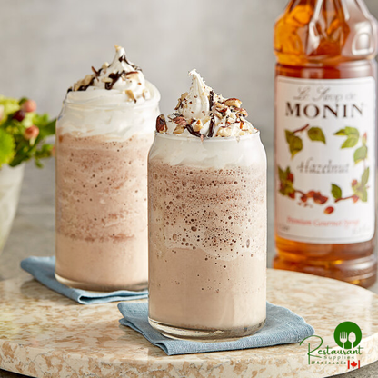 Monin Premium Hazelnut Flavoring Syrup 1 Liter - 4/Case