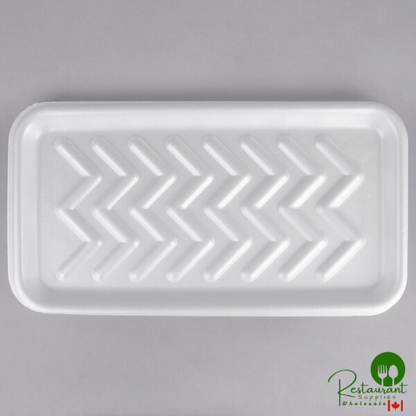 CKF 88125 (#25S) White Foam Meat Tray 15" x 8" x 5/8" - 250/Case