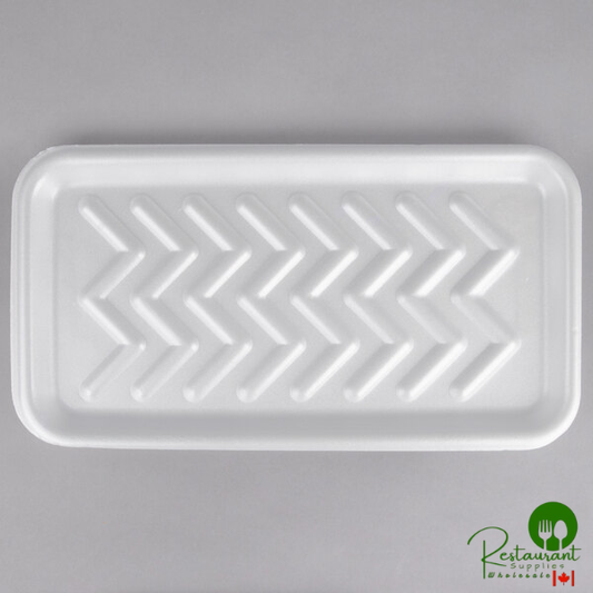 CKF 88125 (#25S) White Foam Meat Tray 15" x 8" x 5/8" - 250/Case