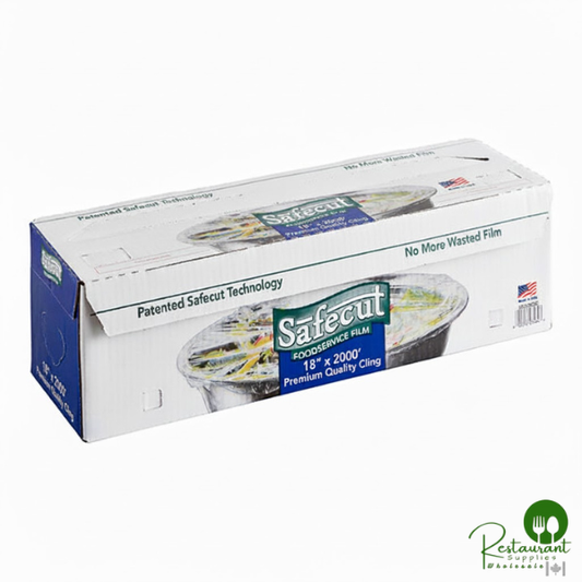 Safecut 18" x 2000' Premium Foodservice Film with Slide Cutter By Prime