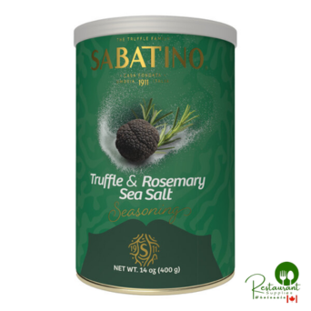 Sabatino Tartufi 14 oz. Truffle & Rosemary Sea Salt - 6/Case