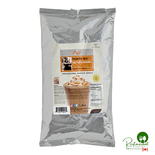MOCAFE Salted Caramel Frappe Mix Powder 3 lb. - 4/Case