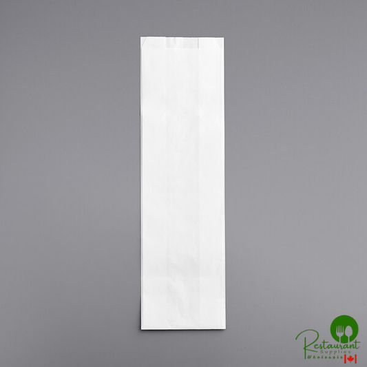 Bagcraft Packaging 300164 5 1/4" x 3 1/4" x 18" White Bread Bag - 1,000/Case