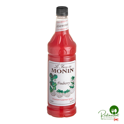 Monin Premium Pineberry Flavoring Syrup 1 Liter - 4/Case