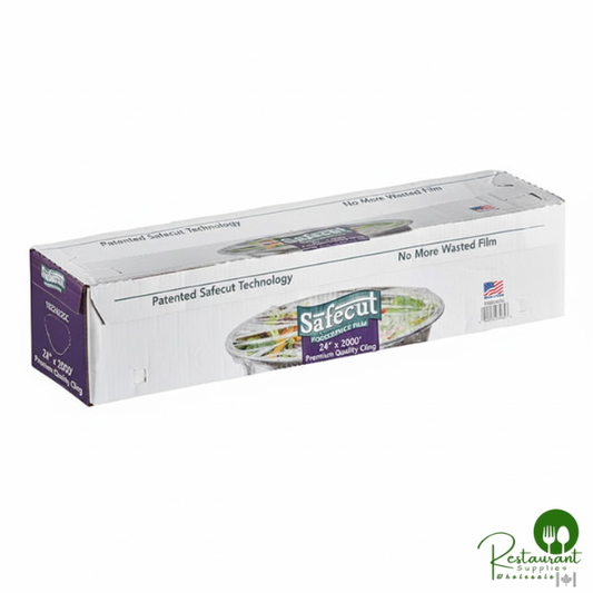 Safecut 24" x 2000' Premium Foodservice Film with Slide Cutter By Prime